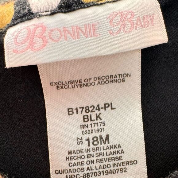 Bonnie Jean Girls Long Sleeve Colorful Halloween Pumpkin Shirt Dress. 18 Months. - Picture 5 of 7